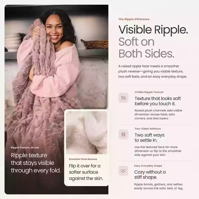 Ripple Plush Blanket