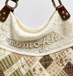 wemarkco Vintage Lace Patchwork Shoulder Bag