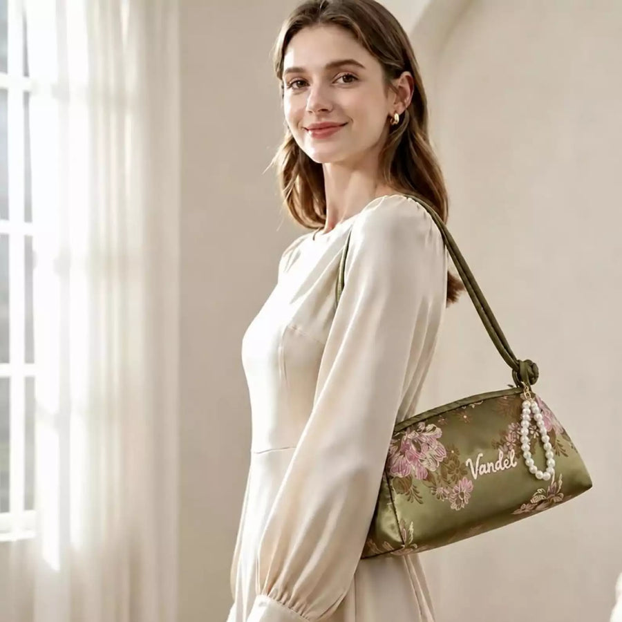 Elegant Floral Underarm Bag