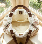 wemarkco Vintage Lace Patchwork Shoulder Bag