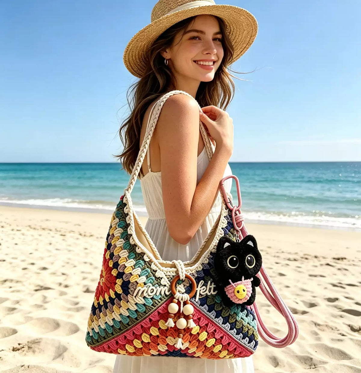 Handmade Bohemian Crochet Shoulder Bag