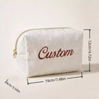 Custom Corduroy Makeup Bag