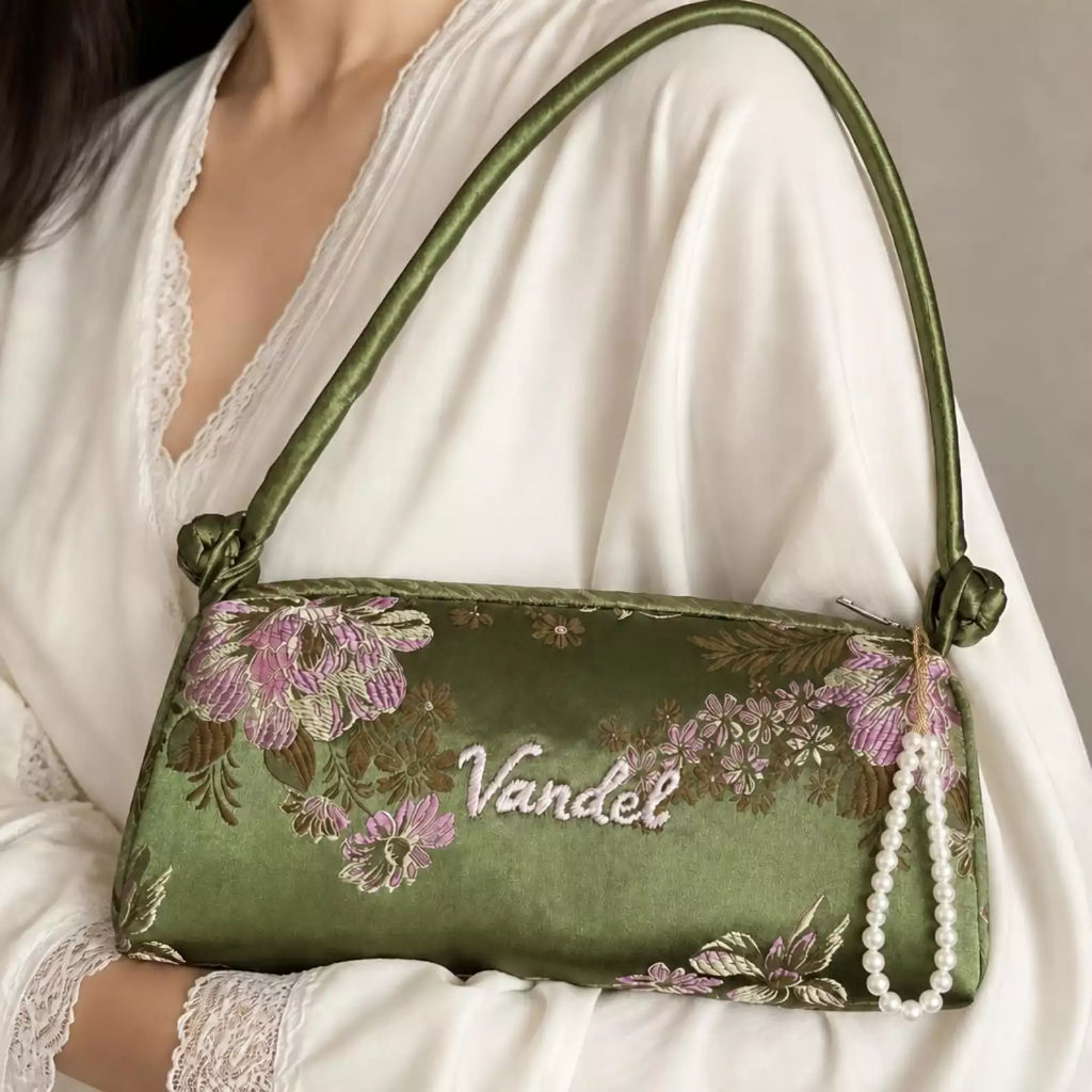 Elegant Floral Underarm Bag