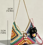 Handmade Bohemian Crochet Shoulder Bag