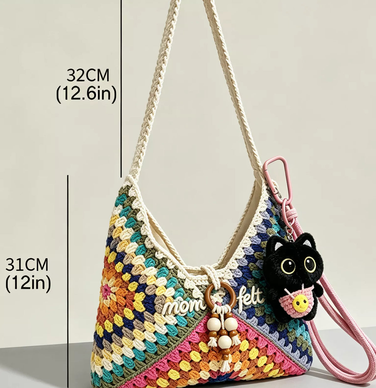 Handmade Bohemian Crochet Shoulder Bag