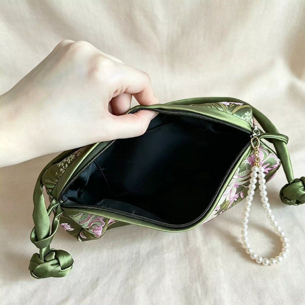 Elegant Floral Underarm Bag